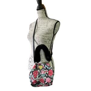 Betsey Johnson Floral Bucket Tote Crossbody NWT